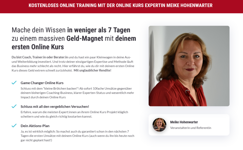 I love Onlinekurse Online-Event Meike Hohenwarter 2022